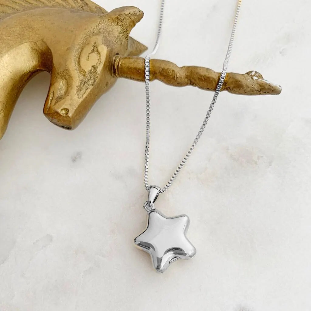 Celestial Keepsake Star Locket – Polly Pocket Inspired Charm Necklace