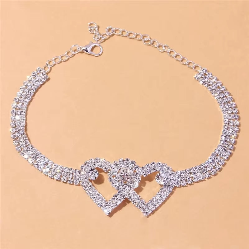 LumiGleam™ Silver Zirconia Anklet – Sparkle That Follows Every Step