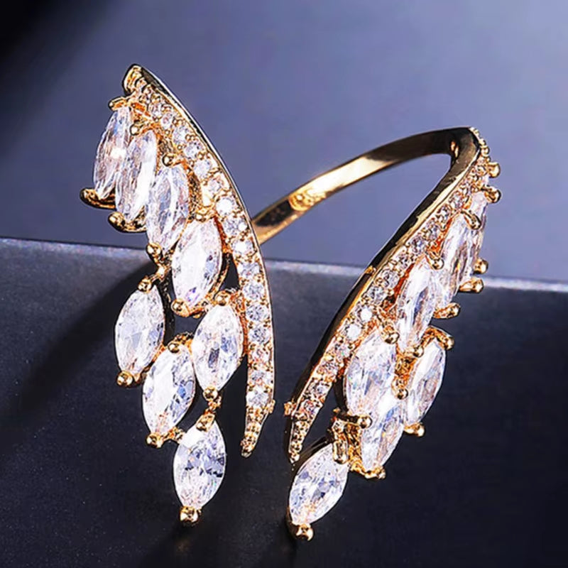 CAOSHI Luxe Sparkle Statement Ring – Dazzle Boldly, Shine Endlessly
