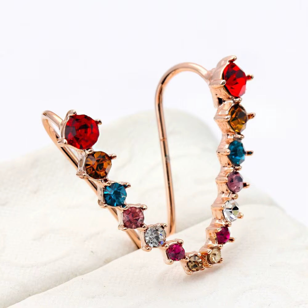RoséLuxe™ Zircon Drop Hook Earrings – Pure Elegance in Every Sparkle
