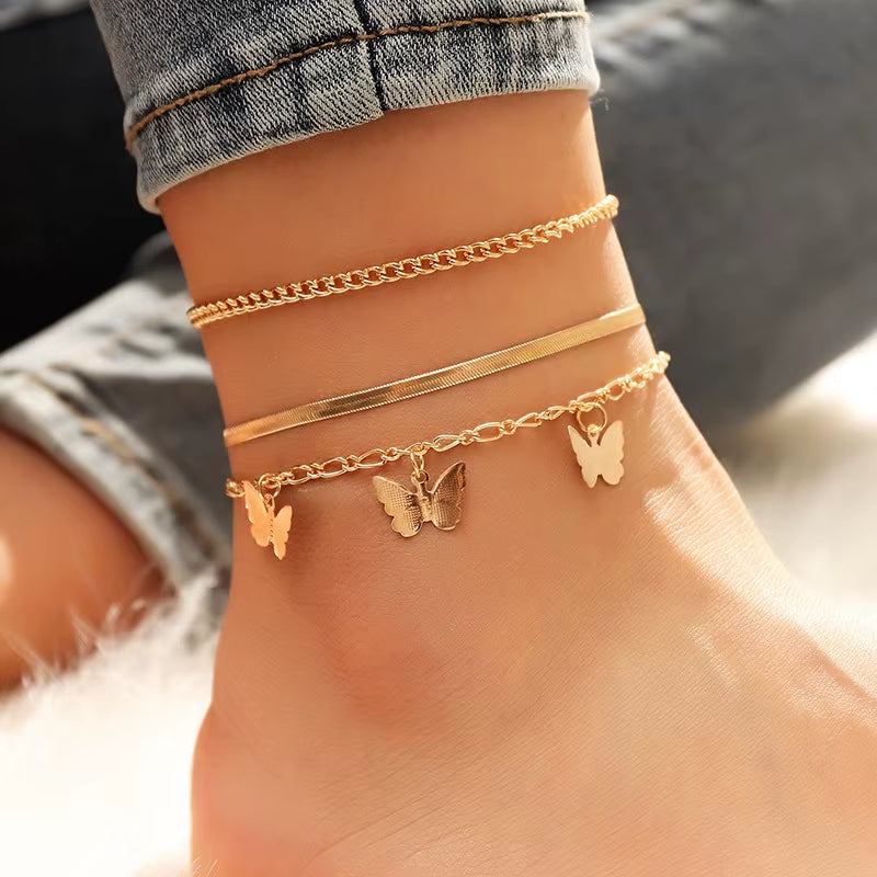 SolSpirit™ Bohemian Turquoise Star Anklet – Walk Free, Shine Bold